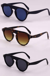 Thumbnail for 3 - Piece Round Polycarbonate Full Rim Sunglasses - GlamBee Fashion