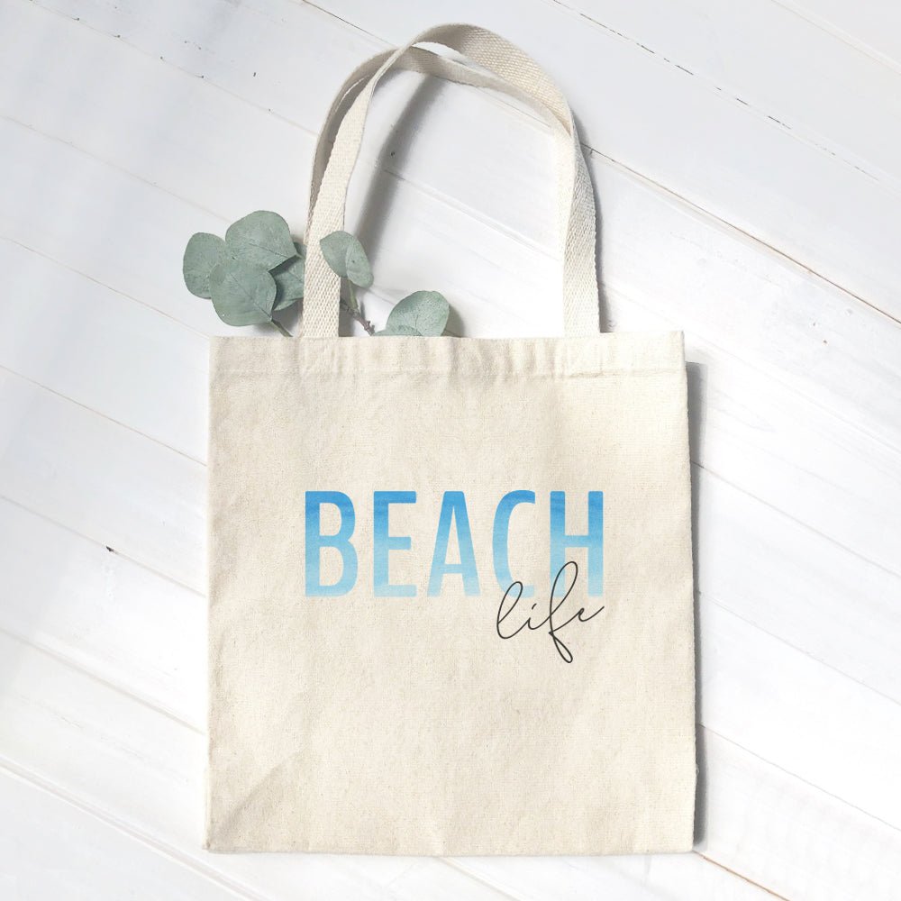 Beach Life - Canvas Tote Bag - GlamBee Fashion