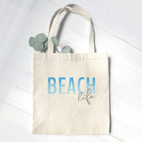 Thumbnail for Beach Life - Canvas Tote Bag - GlamBee Fashion