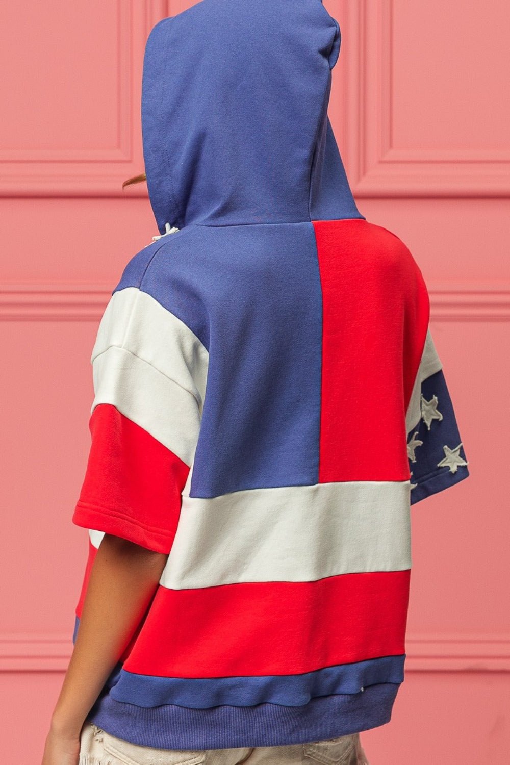 BiBi American Flag Theme Hoodie - GlamBee Fashion