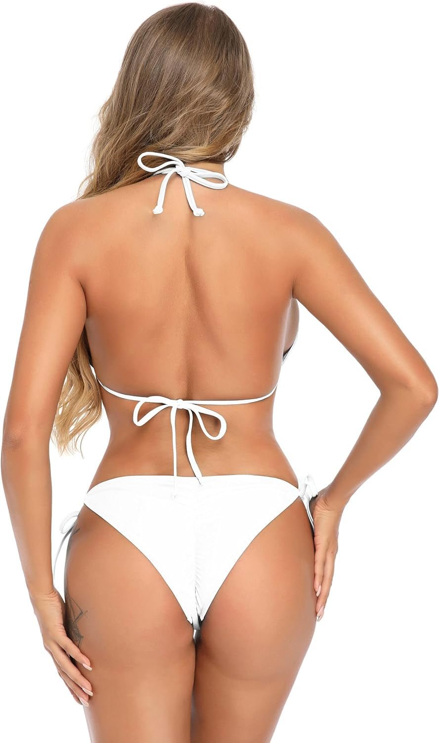 Bikini Sets for Women Two Piece String Bikinis Scrunch Butt Swimsuit Triangle Bathing Suit Sexy Side Tie Swimwear - GlamBee Fashion