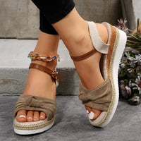 Thumbnail for Bowknot Platform Sandals - GlamBee Fashion