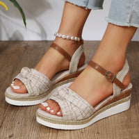 Thumbnail for Bowknot Platform Sandals - GlamBee Fashion