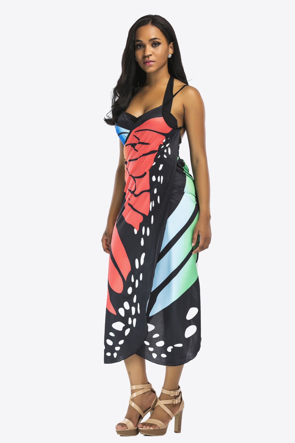 Butterfly Spaghetti Strap Cover Up - GlamBee Fashion