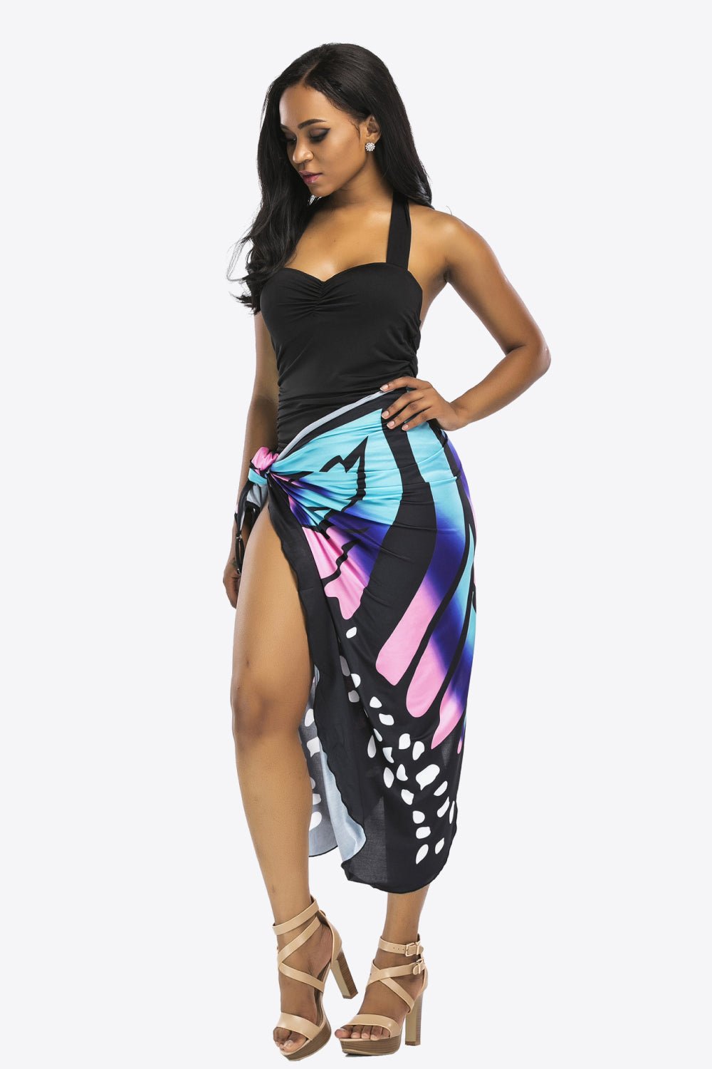 Butterfly Spaghetti Strap Cover Up - GlamBee Fashion