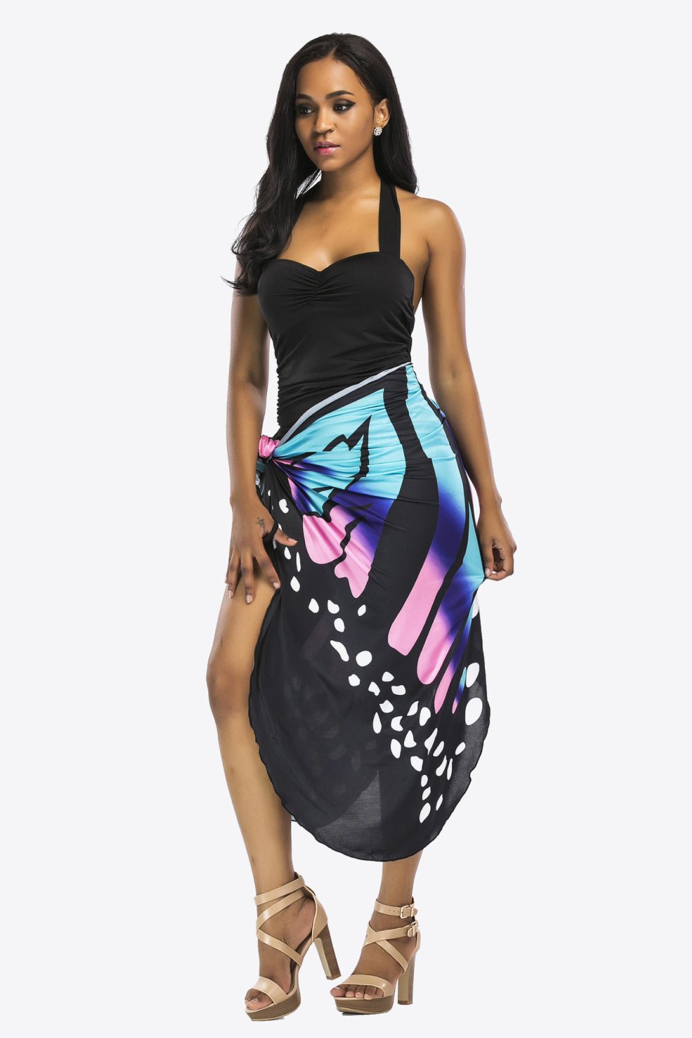 Butterfly Spaghetti Strap Cover Up - GlamBee Fashion