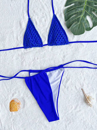 Thumbnail for Cutout Halter Neck Three - Piece Swim Set - GlamBee Fashion