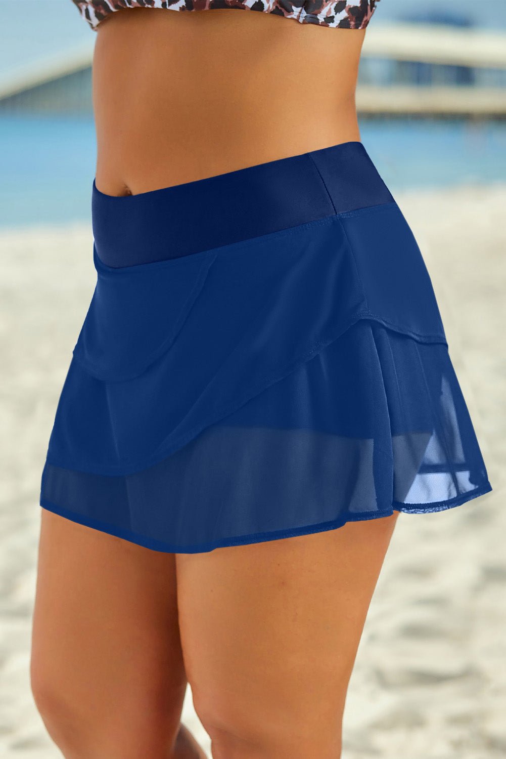 Elastic Waist Swim Skirt - GlamBee Fashion