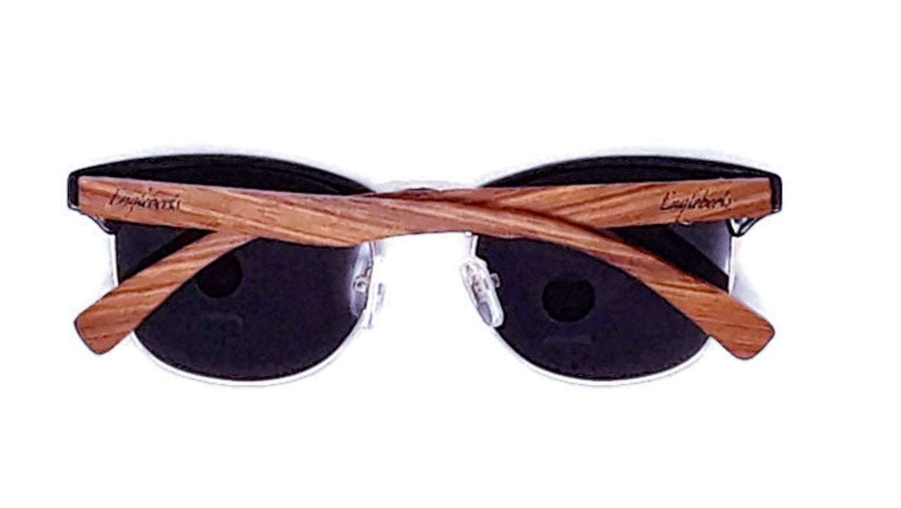 Engleberts Premium Walnut Wood Club Style Sunglasses - GlamBee Fashion