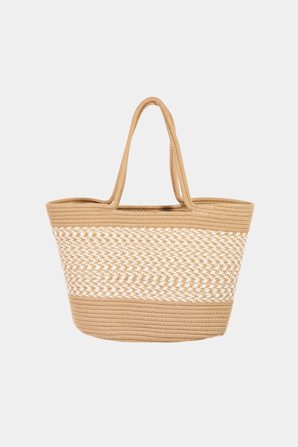 Fame Braid Pattern Beach Tote Bag - GlamBee Fashion