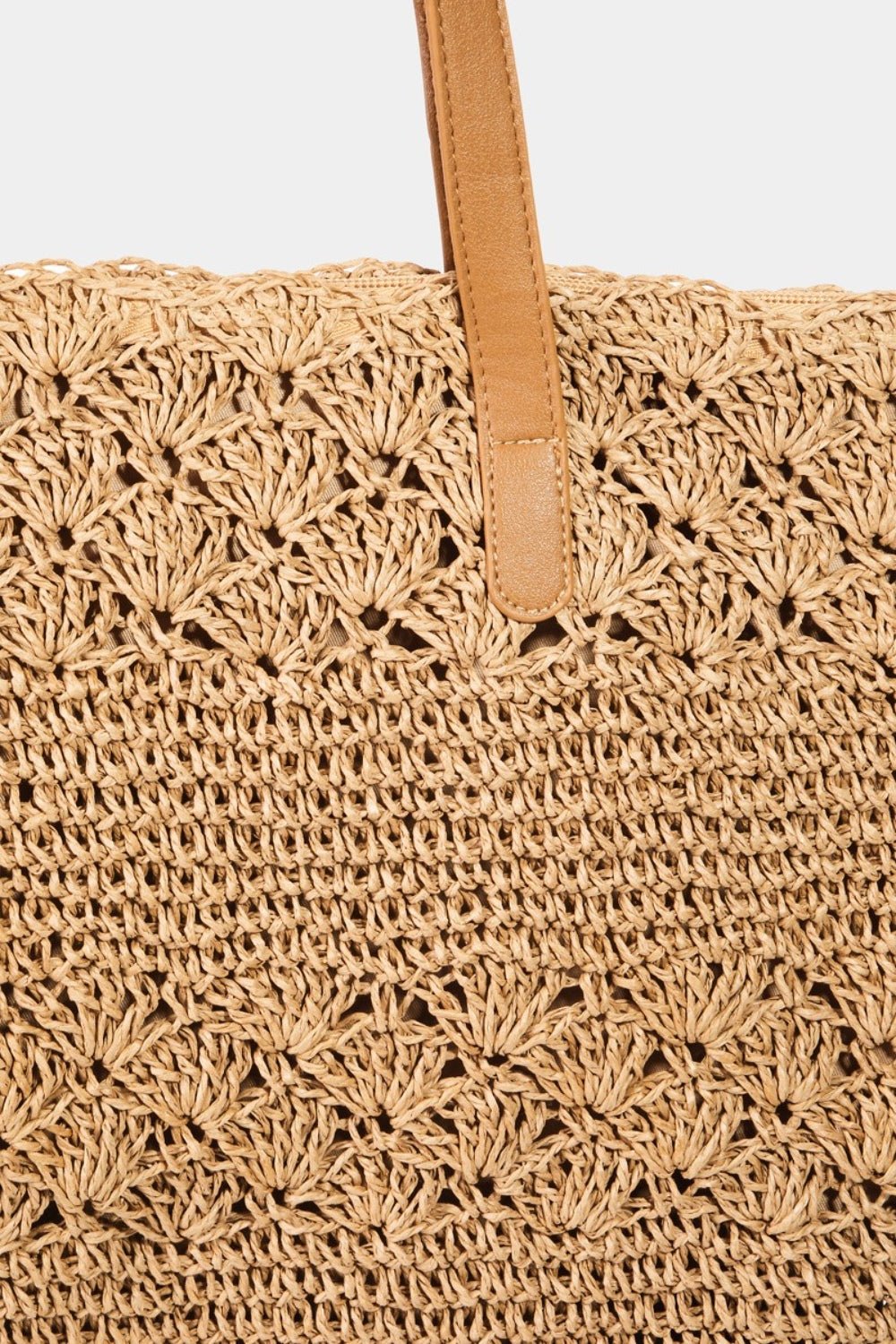 Fame Straw Braided Tote Bag - GlamBee Fashion