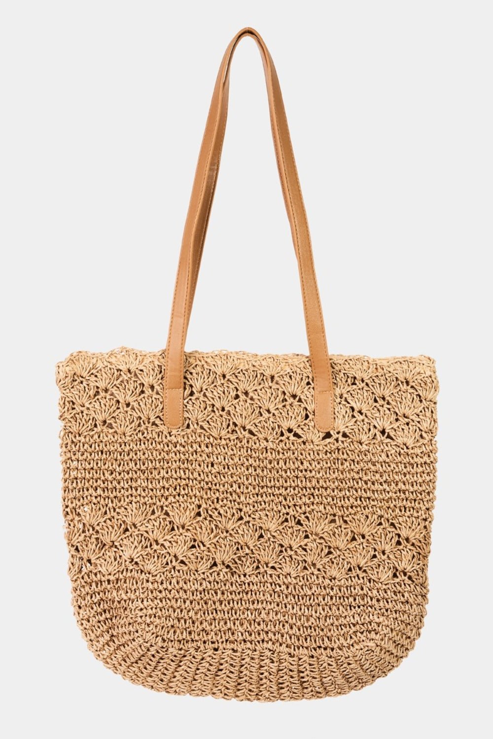 Fame Straw Braided Tote Bag - GlamBee Fashion