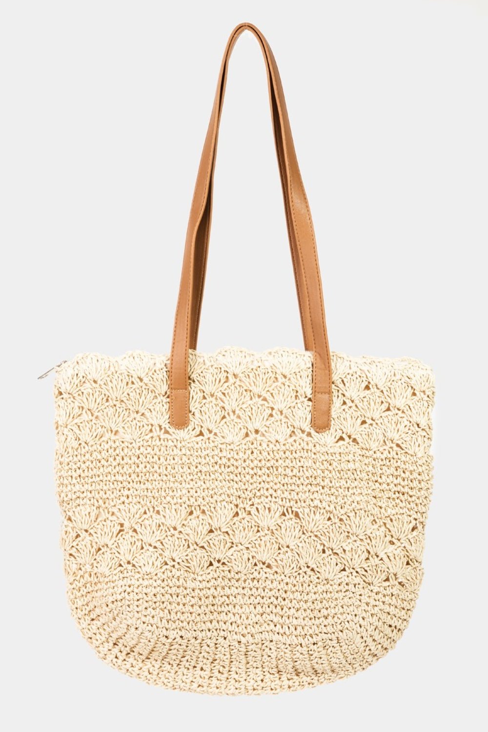 Fame Straw Braided Tote Bag - GlamBee Fashion