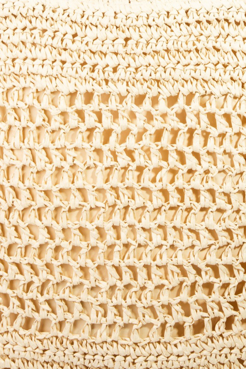 Fame Straw - Paper Crochet Tote Bag - GlamBee Fashion