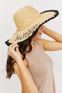 Thumbnail for Fame Sunshine Straw Fringe Hat - GlamBee Fashion