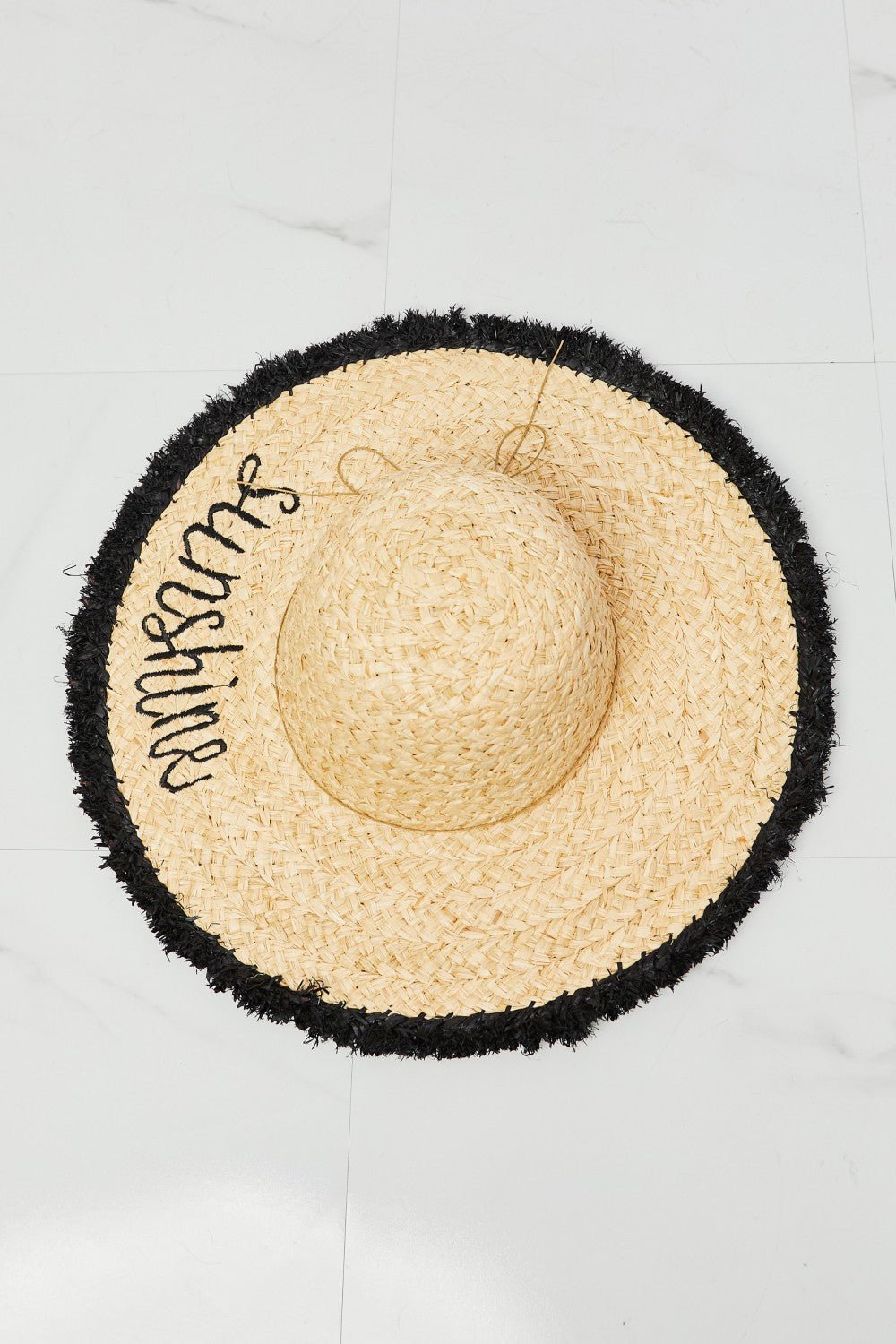 Fame Sunshine Straw Fringe Hat - GlamBee Fashion