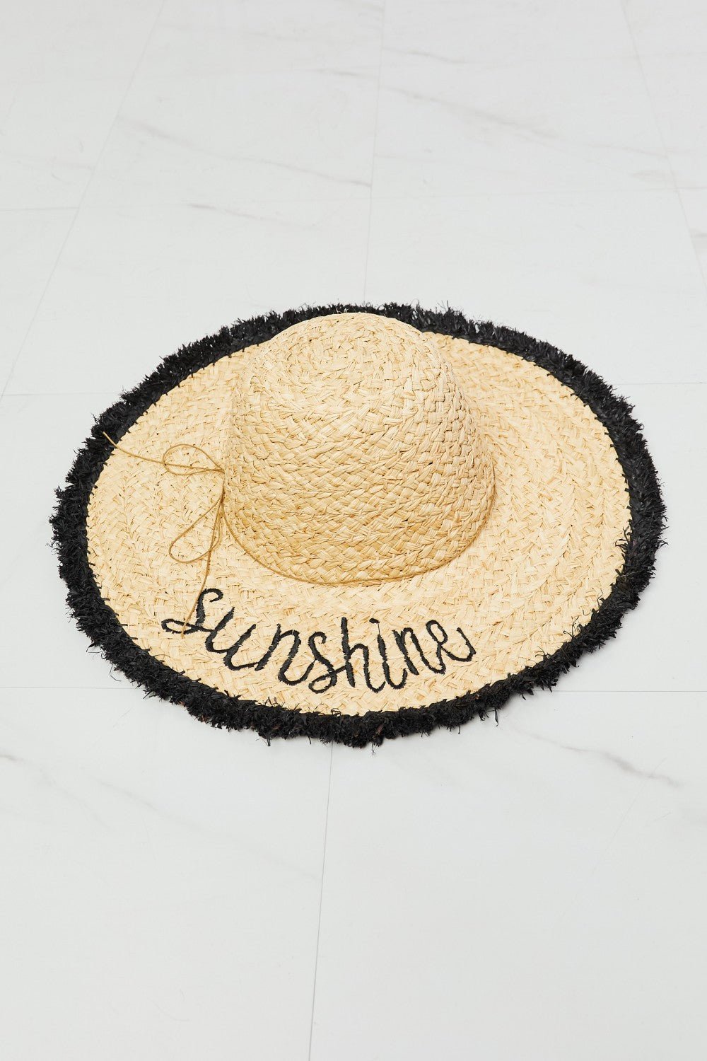 Fame Sunshine Straw Fringe Hat - GlamBee Fashion