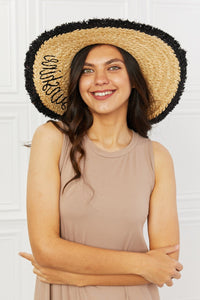 Thumbnail for Fame Sunshine Straw Fringe Hat - GlamBee Fashion