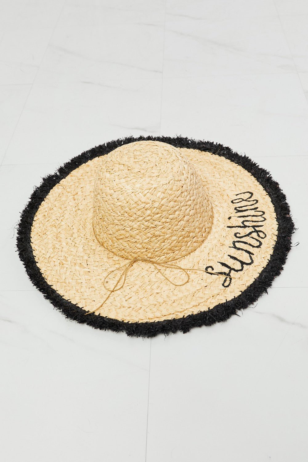 Fame Sunshine Straw Fringe Hat - GlamBee Fashion