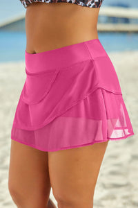 Thumbnail for Full Size Layered Swim Skirt - GlamBee Fashion