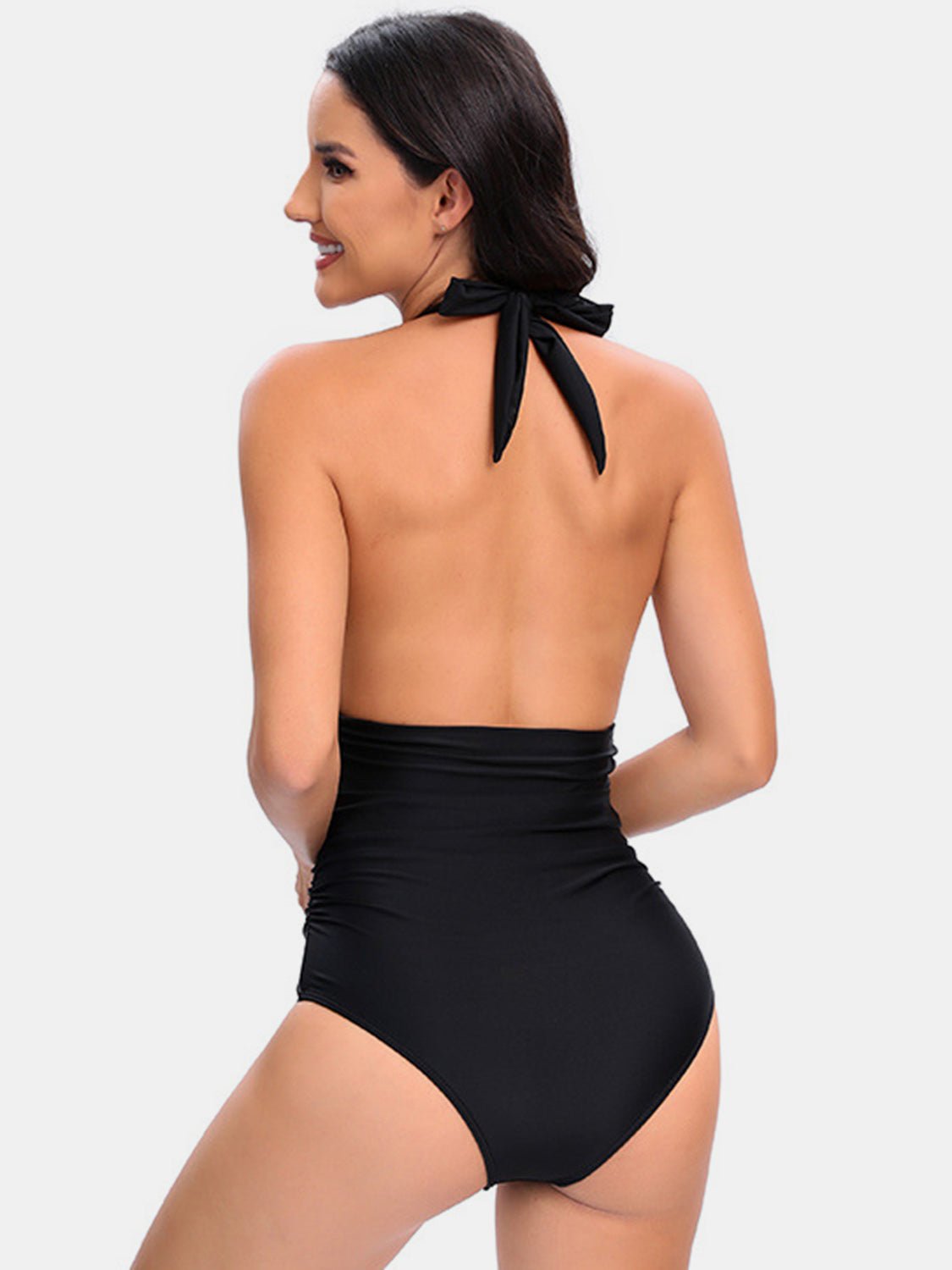 Halter Neck One - Piece Swimwear - GlamBee Fashion