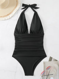 Thumbnail for Halter Neck One - Piece Swimwear - GlamBee Fashion