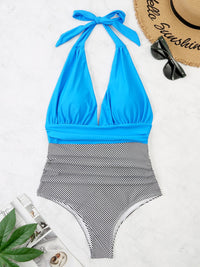 Thumbnail for Halter Neck One - Piece Swimwear - GlamBee Fashion