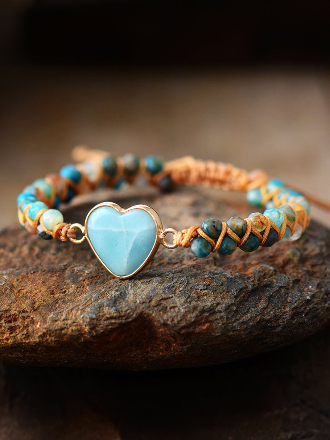 Heart Shape Beaded Bracelet - GlamBee Fashion