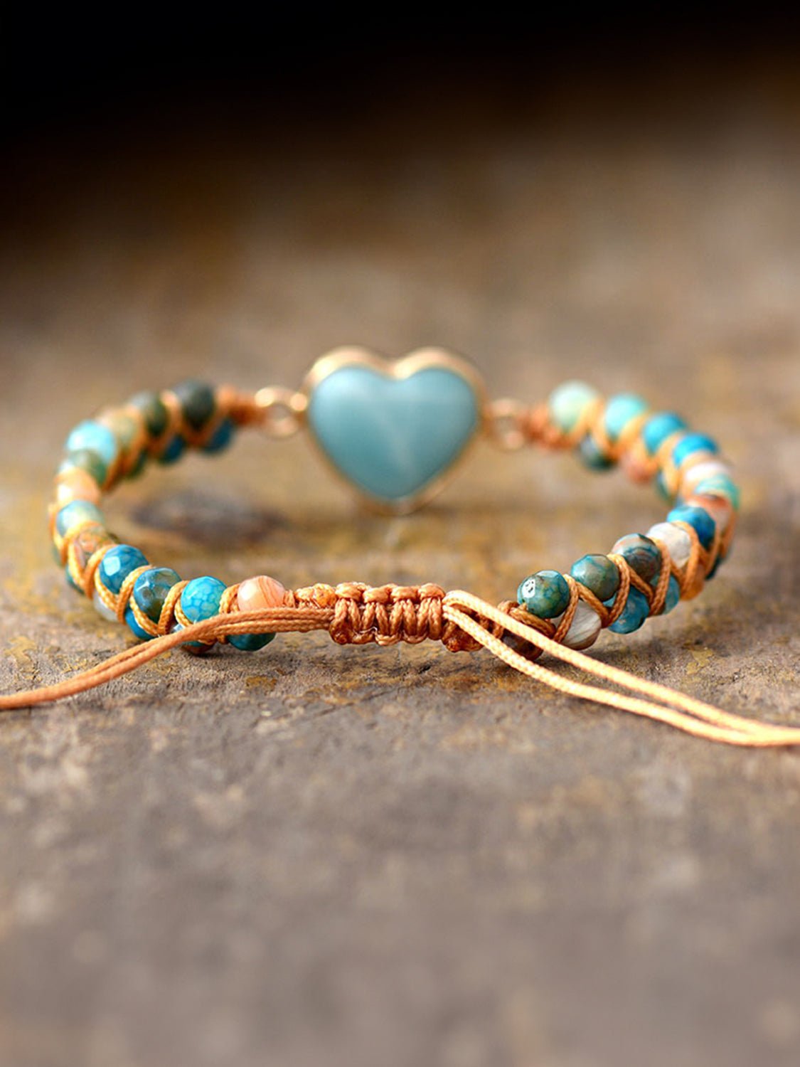 Heart Shape Beaded Bracelet - GlamBee Fashion