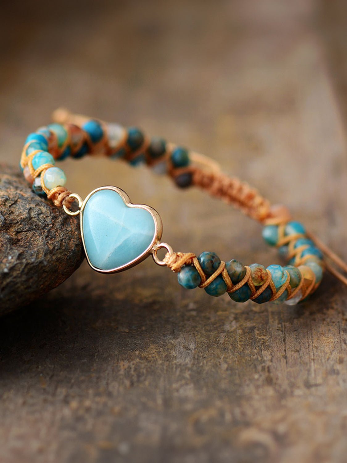 Heart Shape Beaded Bracelet - GlamBee Fashion