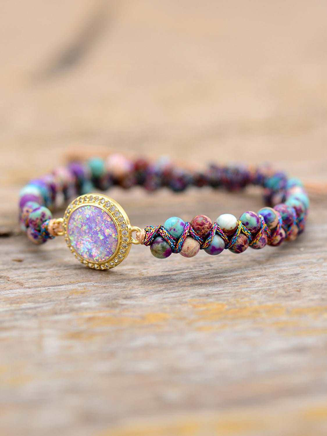 Imperial Jasper Beaded Bracelet - GlamBee Fashion