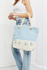 Thumbnail for Justin Taylor Picnic Date Tassel Tote Bag - GlamBee Fashion