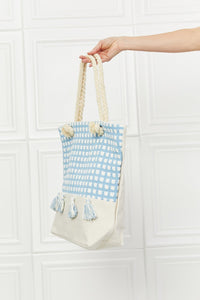 Thumbnail for Justin Taylor Picnic Date Tassel Tote Bag - GlamBee Fashion