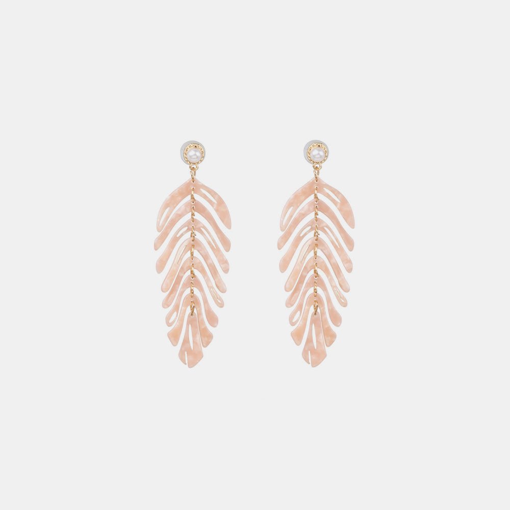 Leaf Shape Dangle Earrings - GlamBee Fashion