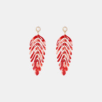 Thumbnail for Leaf Shape Dangle Earrings - GlamBee Fashion