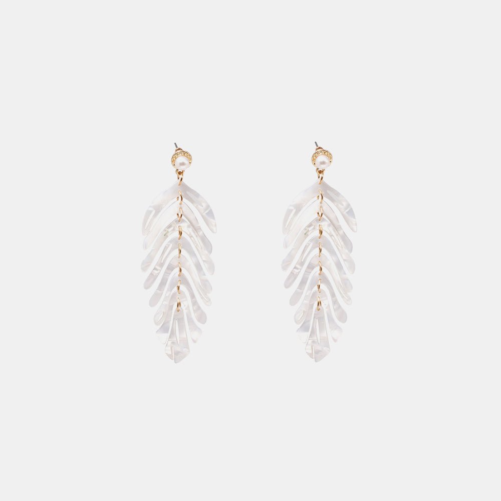 Leaf Shape Dangle Earrings - GlamBee Fashion