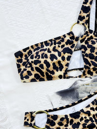 Thumbnail for Leopard One - Shoulder Bikini Set - GlamBee Fashion