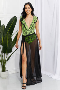 Thumbnail for Marina West Swim Beach Is My Runway Mesh Wrap Maxi Cover - Up Skirt - GlamBee Fashion