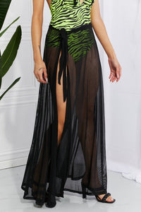 Thumbnail for Marina West Swim Beach Is My Runway Mesh Wrap Maxi Cover - Up Skirt - GlamBee Fashion