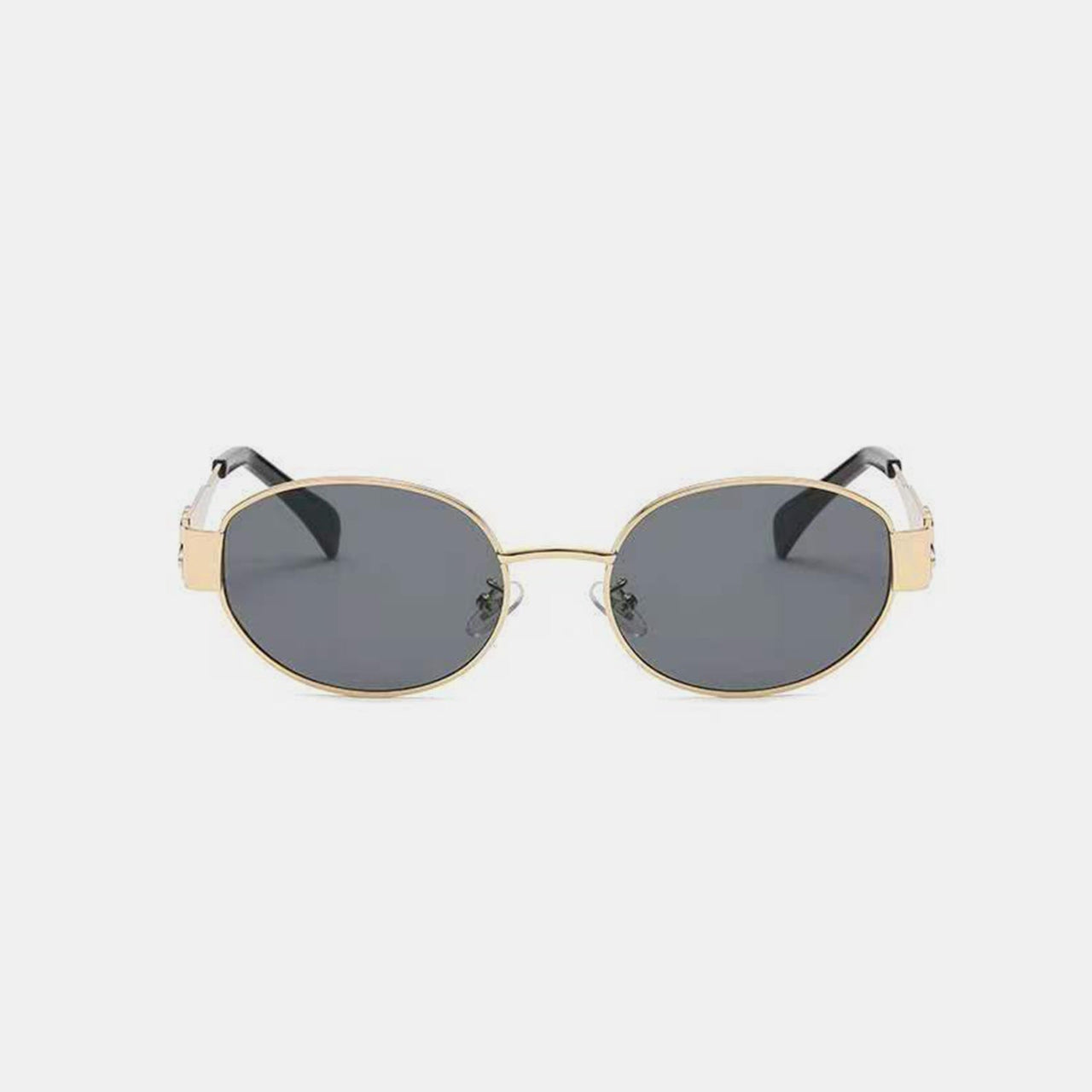 Metal Frame Oval Sunglasses - GlamBee Fashion