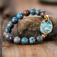 Thumbnail for Natural Stone Beaded Bracelet - GlamBee Fashion