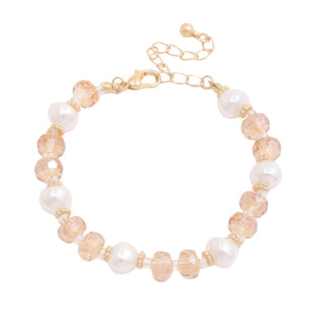 Pearl Beaded Metal Bracelet - GlamBee Fashion