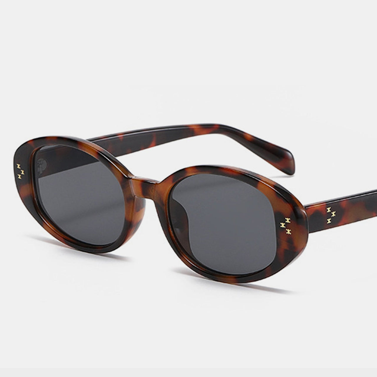 Polycarbonate Frame Oval Sunglasses - GlamBee Fashion