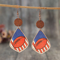 Thumbnail for Printed Wooden Dangle Earrings - GlamBee Fashion