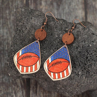 Thumbnail for Printed Wooden Dangle Earrings - GlamBee Fashion