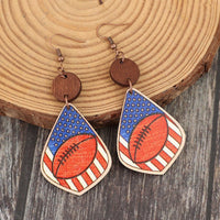 Thumbnail for Printed Wooden Dangle Earrings - GlamBee Fashion