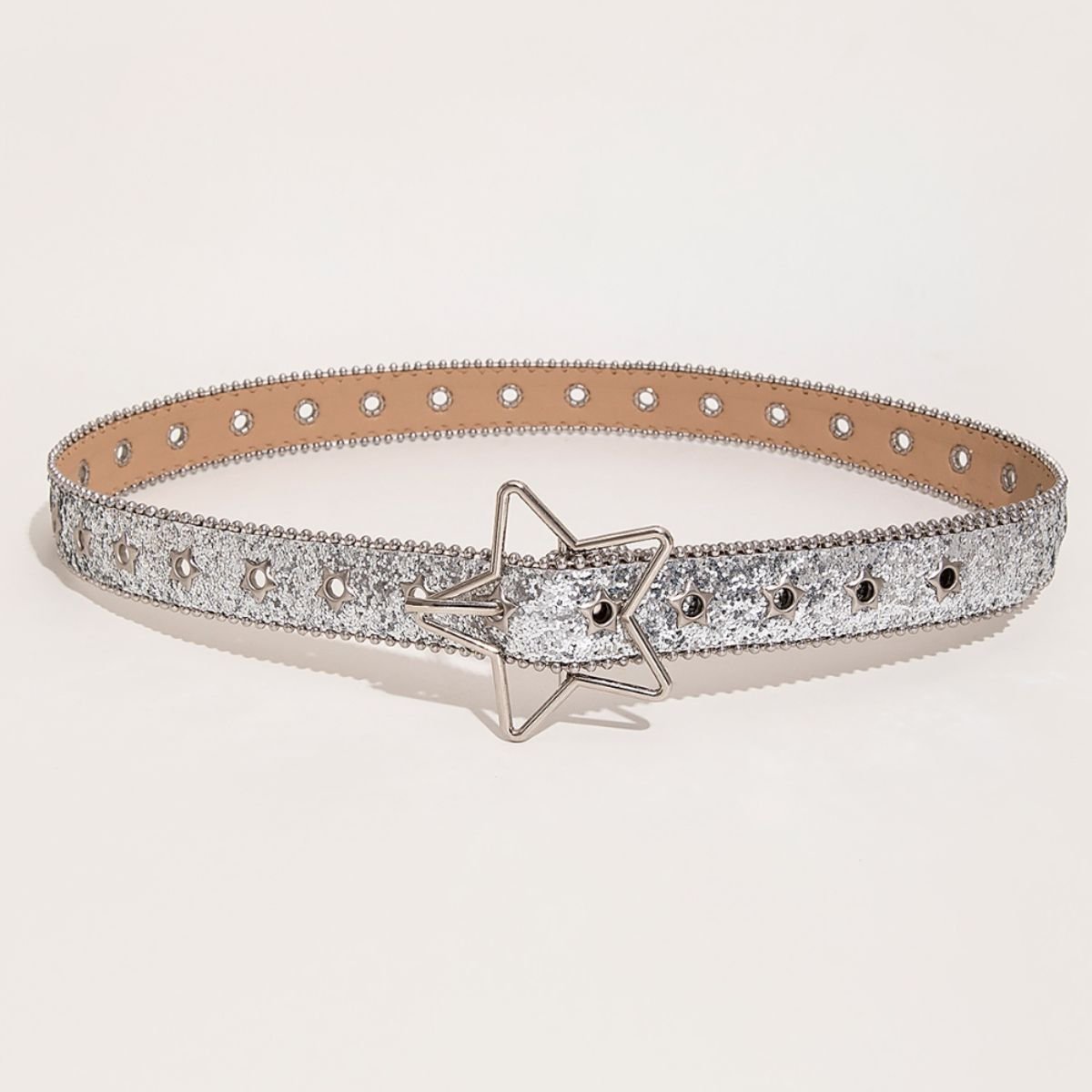 PU Leather Star Shape Buckle Belt - GlamBee Fashion