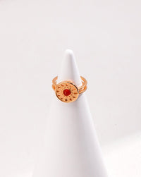 Thumbnail for Roman Totem Agate Ring Classic Elegance and Warmth - GlamBee Fashion