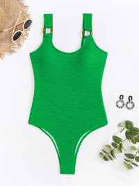 Thumbnail for Scoop Neck Wide Strap One - Piece Swimwear - GlamBee Fashion