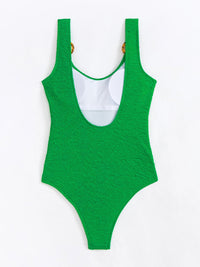 Thumbnail for Scoop Neck Wide Strap One - Piece Swimwear - GlamBee Fashion